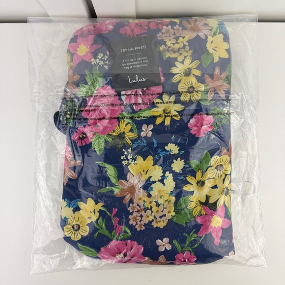 Lulus Women's XS Blue Floral Satin One Shoulder Formal Dress Prom Gown Wedding! - Picture 12 of 14